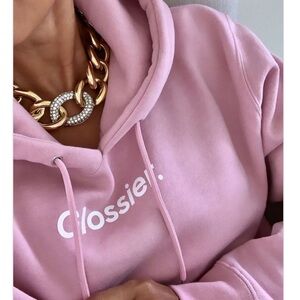 Pink glossier hoodie
